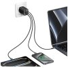 Ładowarka sieciowa USAMS JC Series CC266 65W GaN Fast Charger 2xUSB-C 1xUSB-A biały